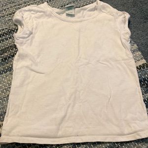 Girls white used short sleeve T-shirt